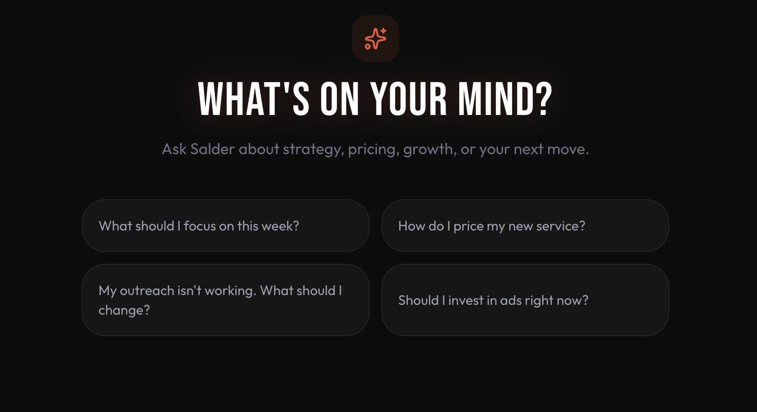 Salder AI Chat Interface